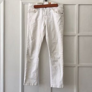 Pilcro & the Letterpress Anthro S 27 White Jeans